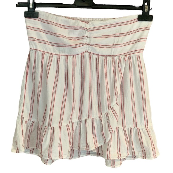 American Eagle white red striped strapless tube top stripe Size small - Picture 1 of 8